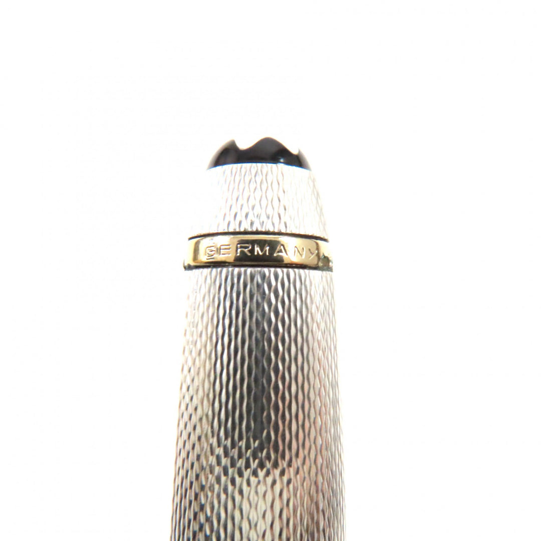 Great MONTBLANC fountain pen Meisterstck Solitaire Cap Style Silver gold 18K