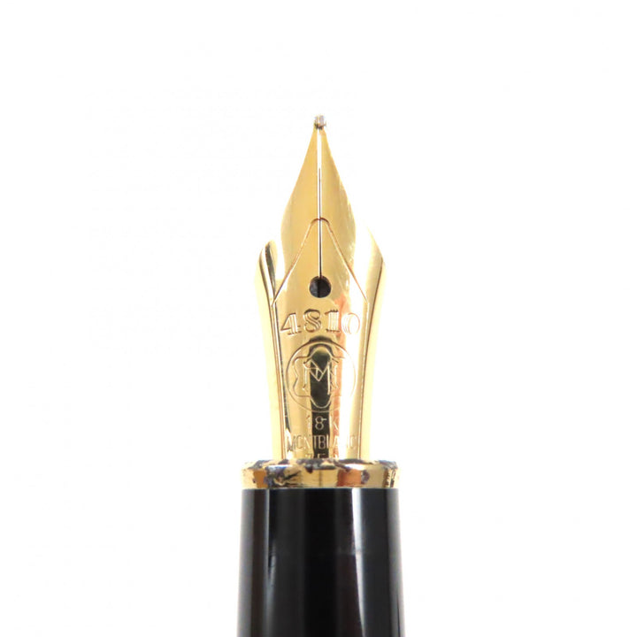 Great MONTBLANC fountain pen Meisterstck Solitaire Cap Style Silver gold 18K