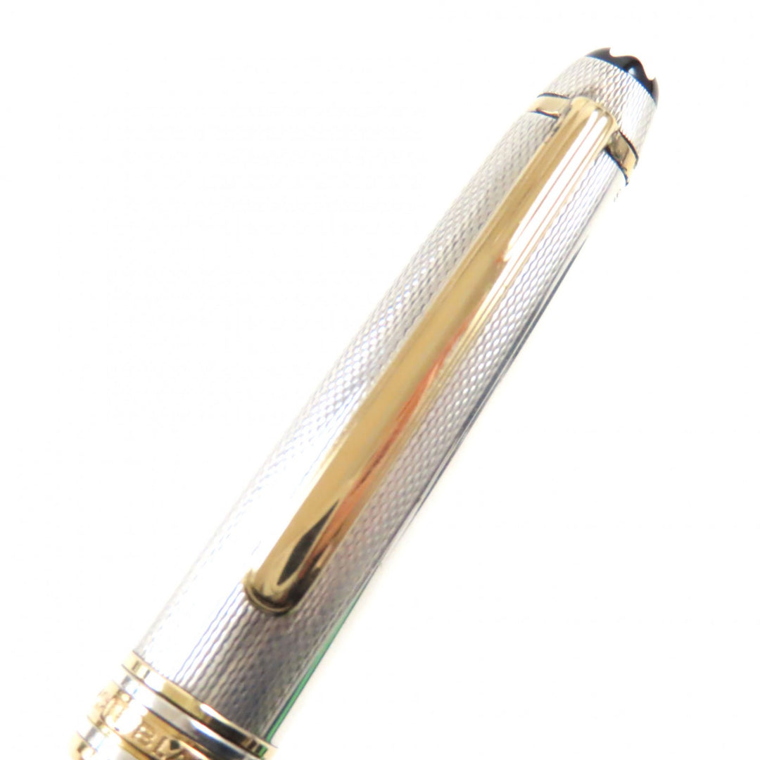 Great MONTBLANC fountain pen Meisterstck Solitaire Cap Style Silver gold 18K