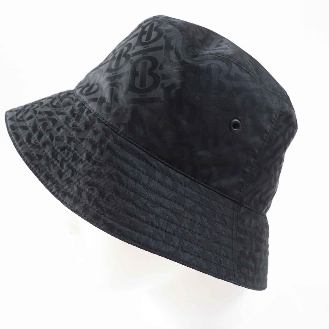 Excellent BURBERRY hat TB logo hat black Nylon Women S 8072726