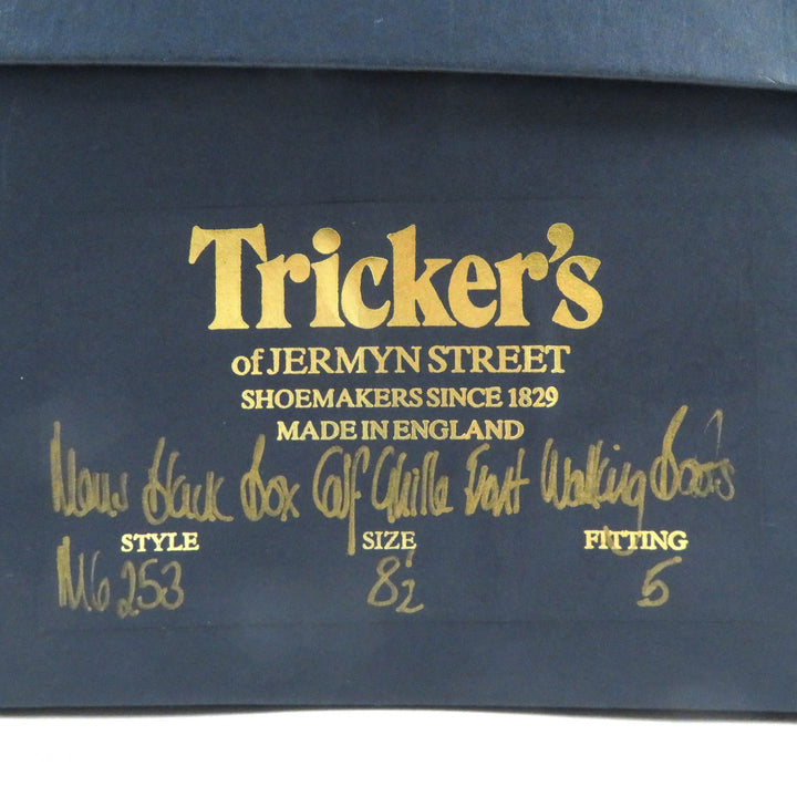 Great Tricker's boots Lace-up leather country boots ghillie black leather mens 8.5 M6253