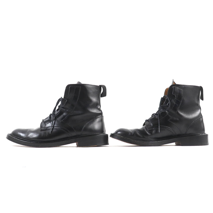 Great Tricker's boots Lace-up leather country boots ghillie black leather mens 8.5 M6253