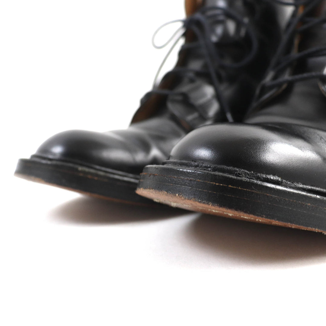 Great Tricker's boots Lace-up leather country boots ghillie black leather mens 8.5 M6253