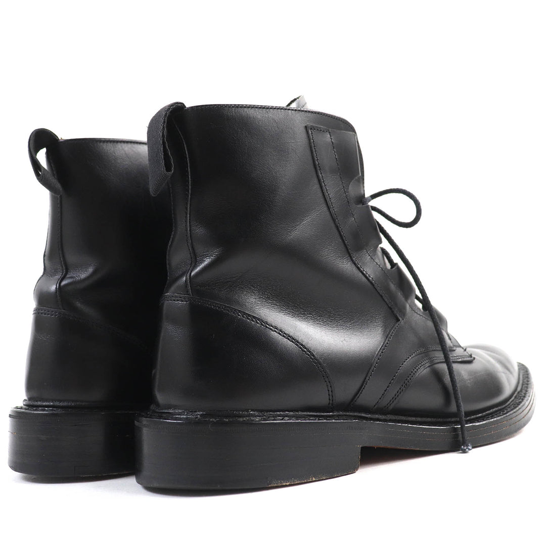 Great Tricker's boots Lace-up leather country boots ghillie black leather mens 8.5 M6253
