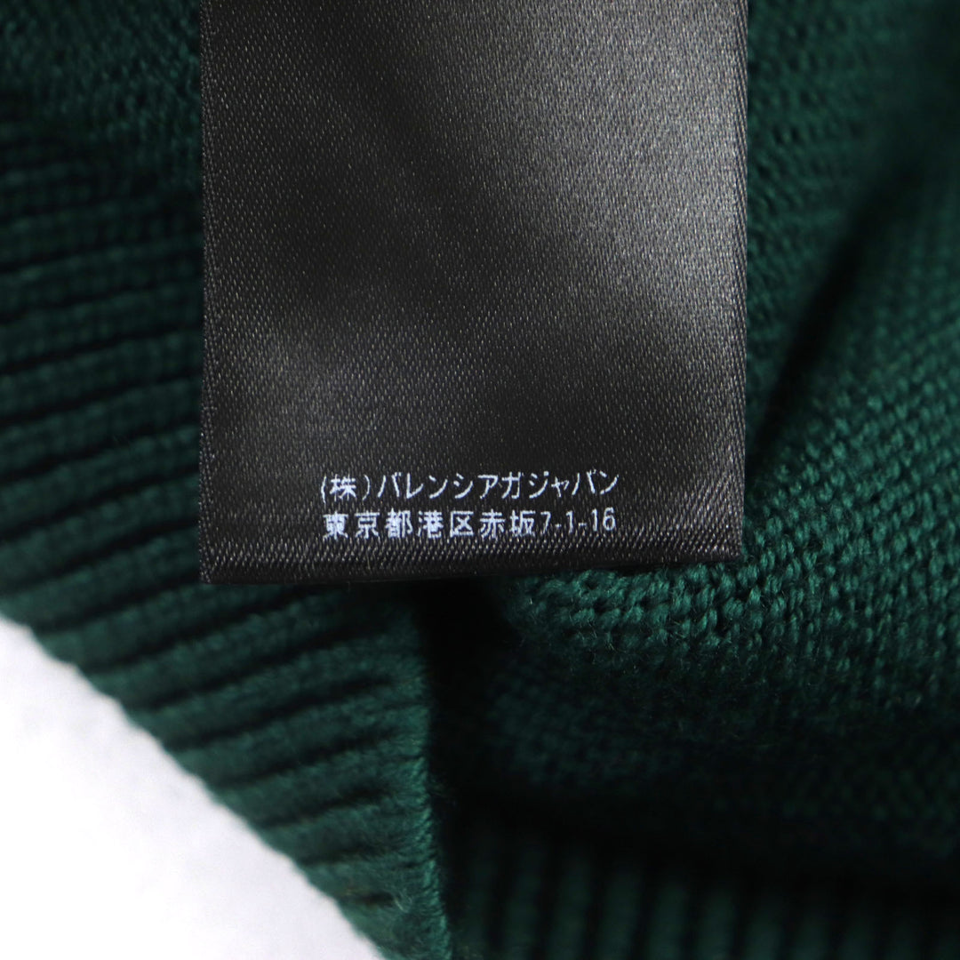 Excellent BALENCIAGA sweater PARIS logo embroidered crew neck knit S 682005
