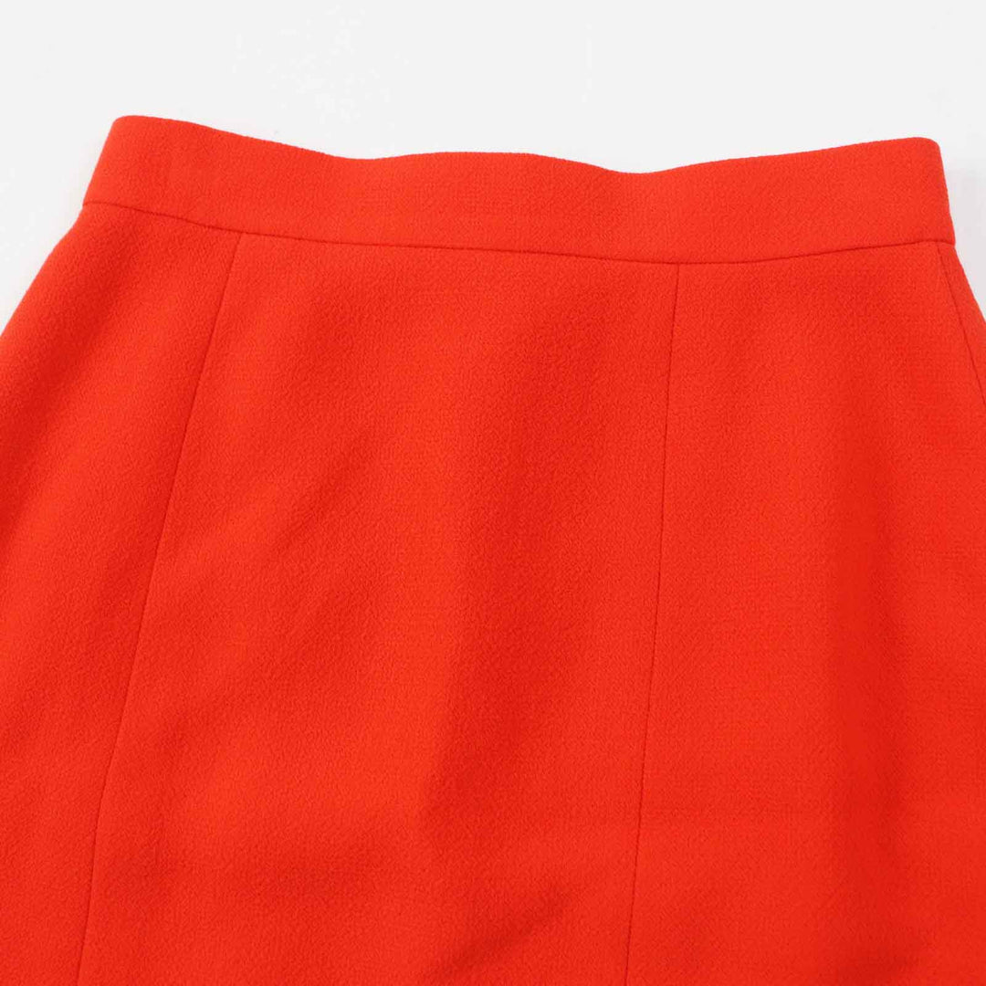 Excellent CHANEL setup COCO Mark button vermilion wool Women