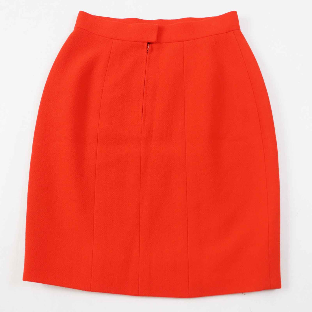 Excellent CHANEL setup COCO Mark button vermilion wool Women