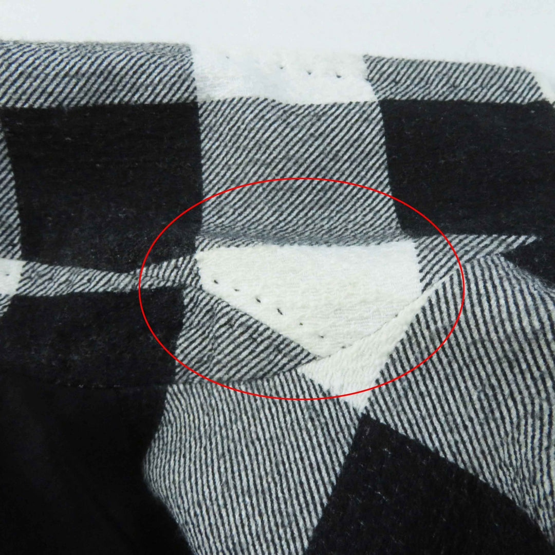 Excellent DOLCE&GABBANA coat Block check pattern black cotton Women 38