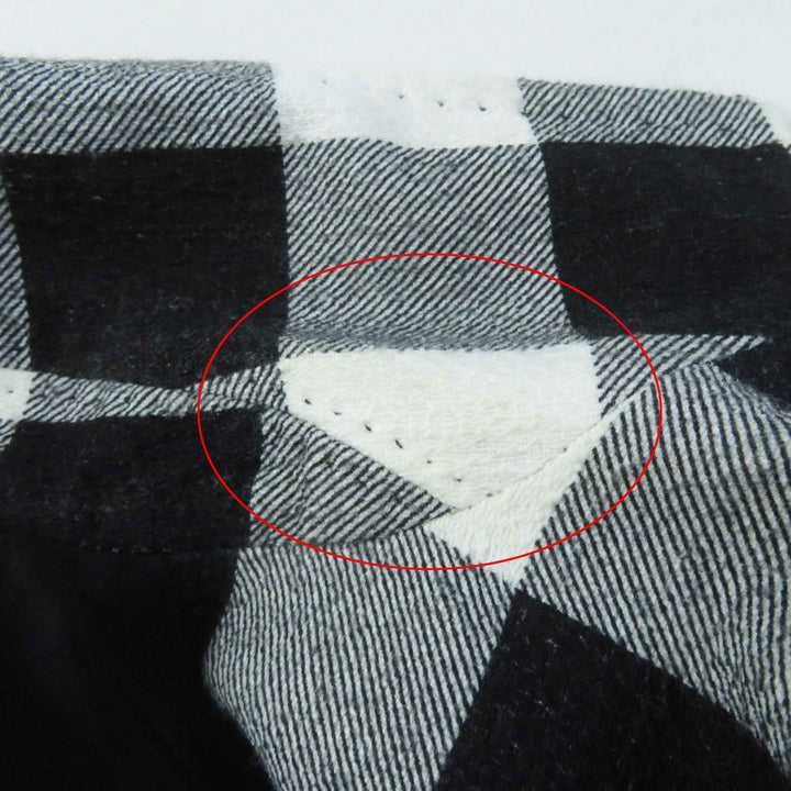 Excellent DOLCE&GABBANA coat Block check pattern black cotton Women 38
