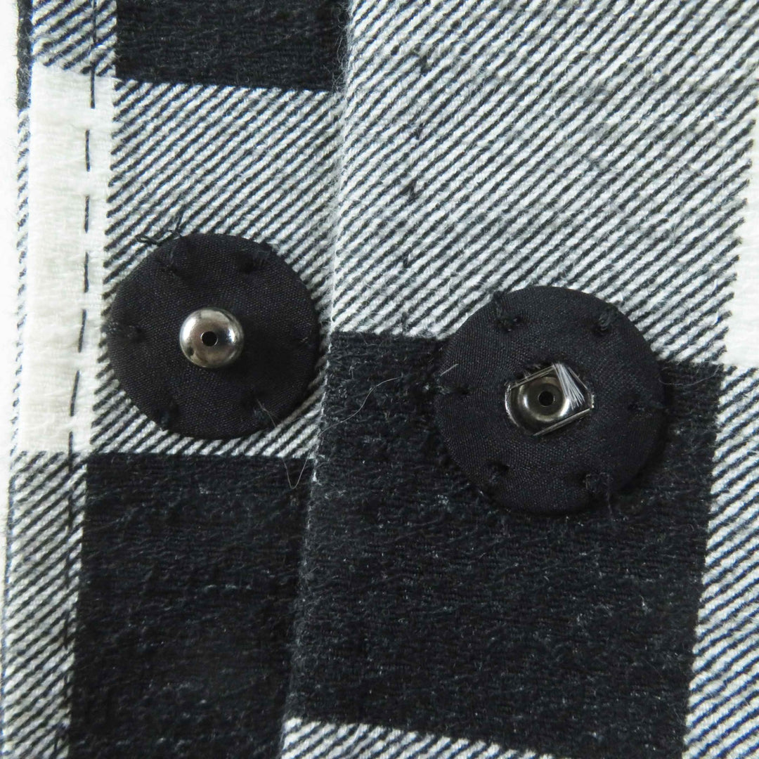 Excellent DOLCE&GABBANA coat Block check pattern black cotton Women 38