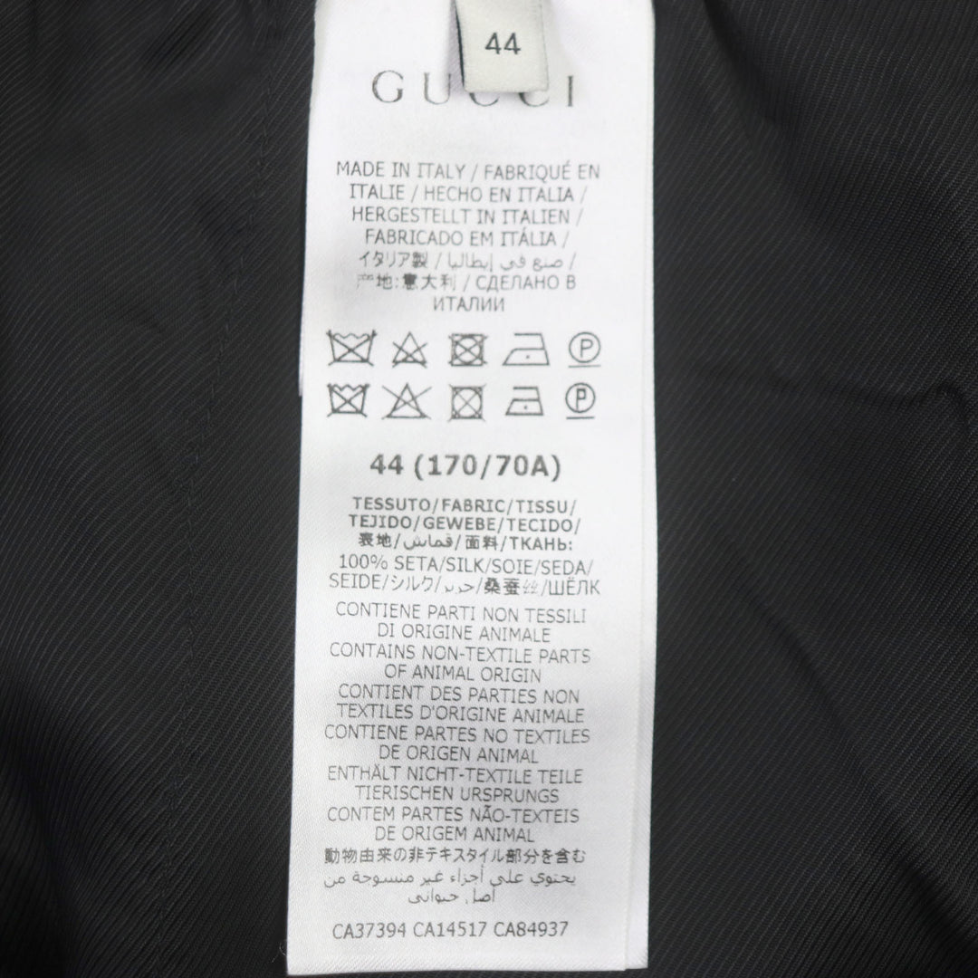Great GUCCI Shorts GG pattern floral shorts Black pink silk mens 44 624399