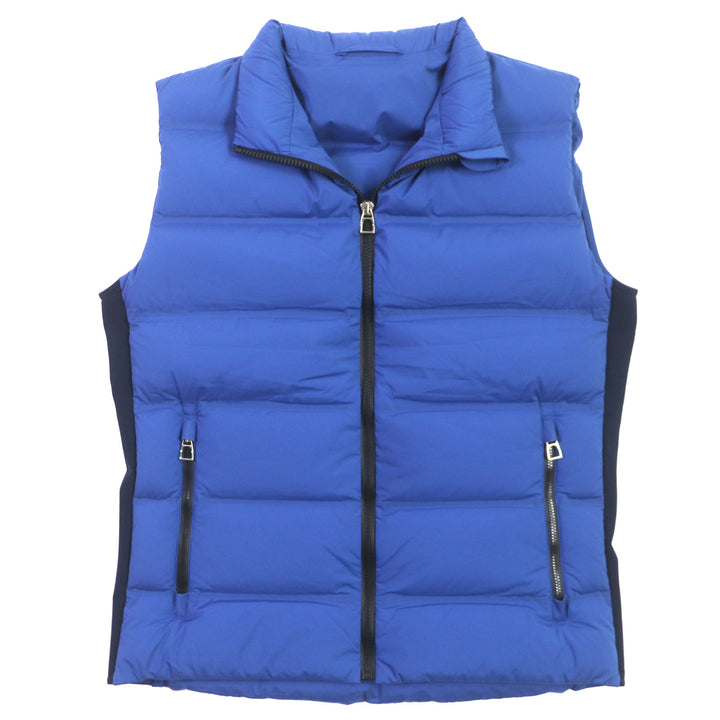 Great HERMES Down vest Zip up Blue navy Nylon mens S