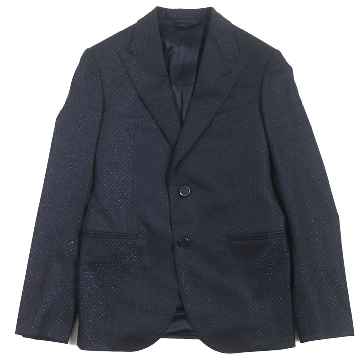 Excellent LOUIS VUITTON tailored jacket Navy wool mens 44 HOFJ4E