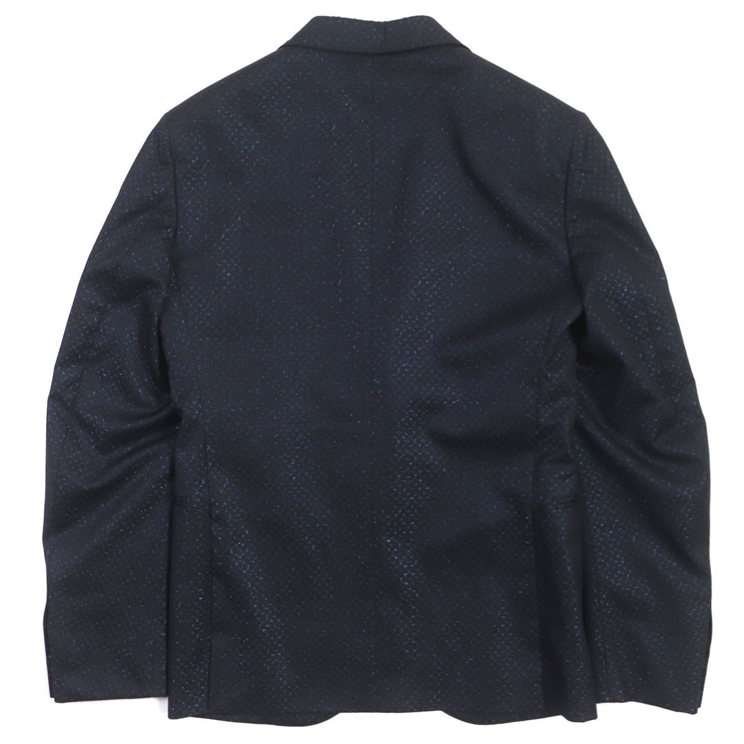 Excellent LOUIS VUITTON tailored jacket LV & Flower Print Single Jacket Navy 44 HOFJ4E