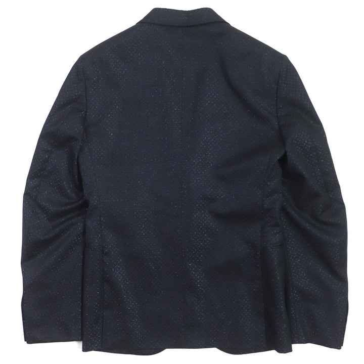 Excellent LOUIS VUITTON tailored jacket LV & Flower Print Single Jacket Navy 44 HOFJ4E
