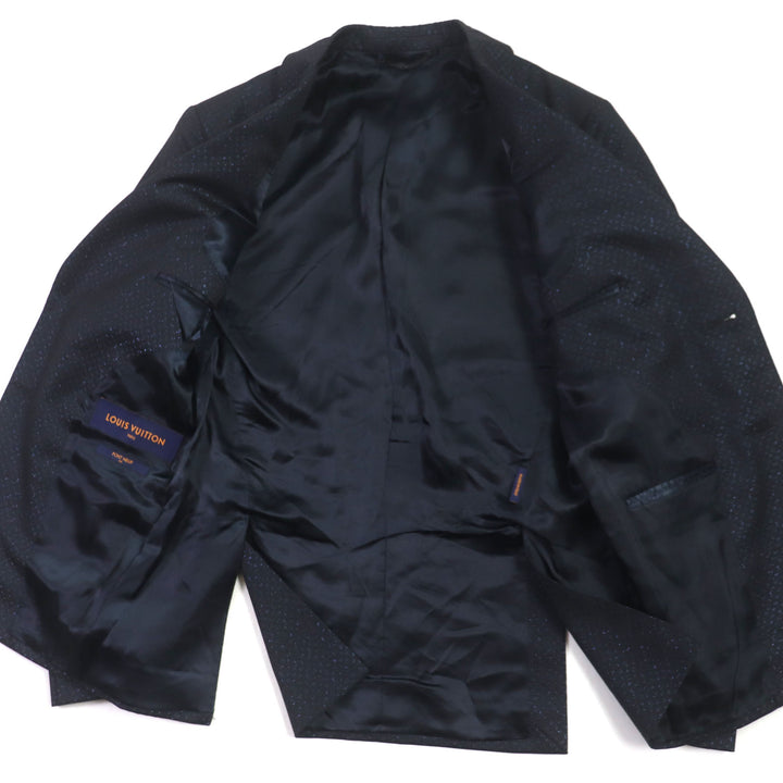 Excellent LOUIS VUITTON tailored jacket Navy wool mens 44 HOFJ4E