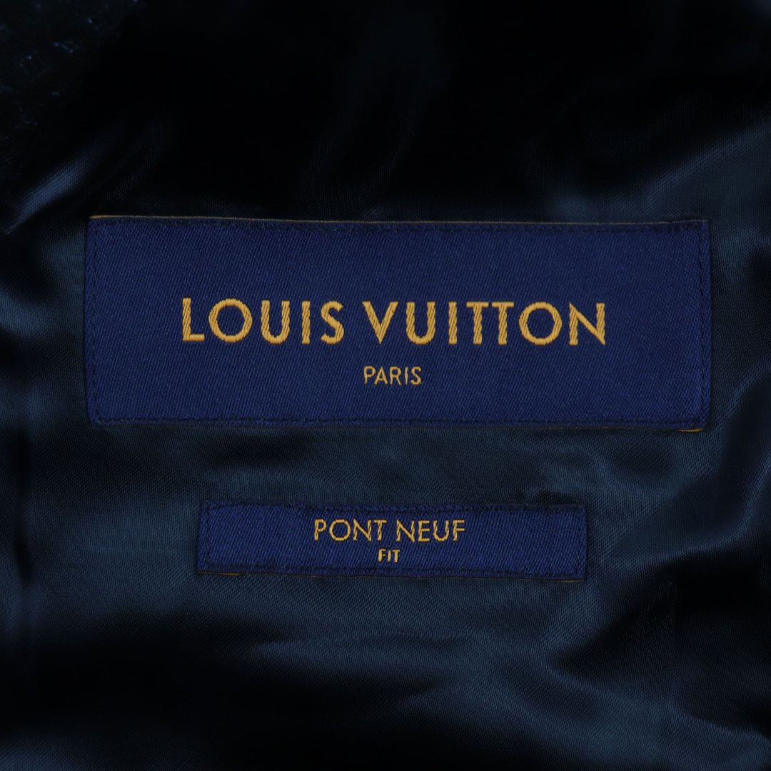 Excellent LOUIS VUITTON tailored jacket Navy wool mens 44 HOFJ4E