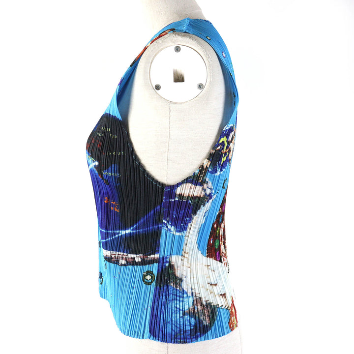 Excellent PLEATS PLEASE Best Millennium Krishna Print by Tadanori Yokoo Women 3