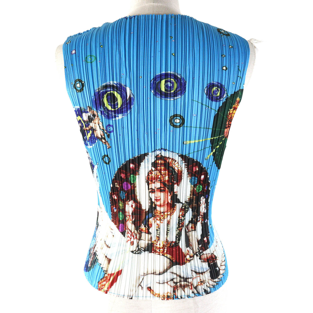 Excellent PLEATS PLEASE Best Millennium Krishna Print by Tadanori Yokoo Women 3