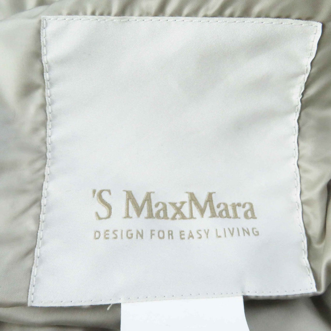 Great S MaxMara DESIGN FOR EASY LIVING down coat beige polyamide (nylon) 40