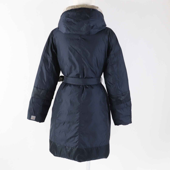 Great S MaxMara DESIGN FOR EASY LIVING down coat 3-way reversible sleeves, hooded, long beige polyamide (nylon) Women 40