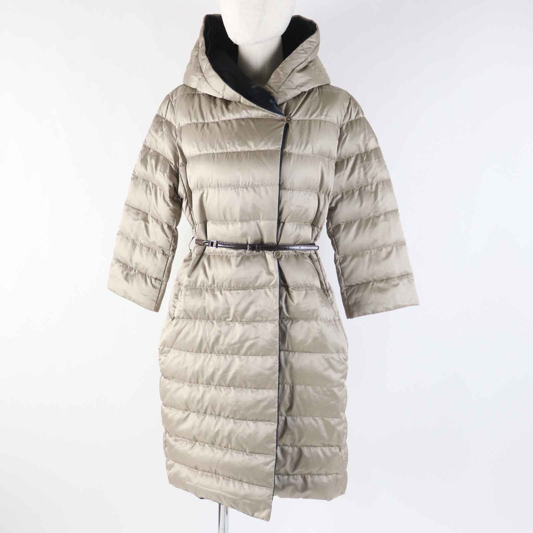 Great S MaxMara DESIGN FOR EASY LIVING down coat beige polyamide (nylon) 40