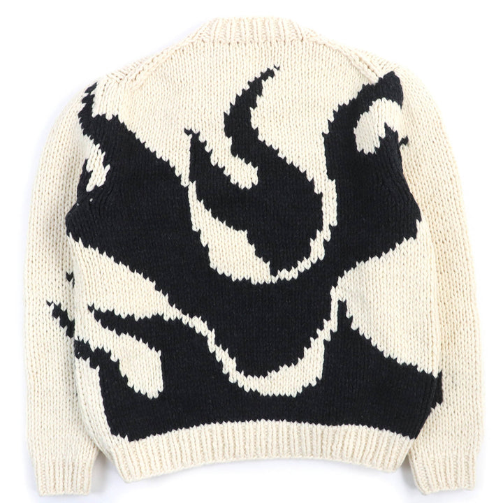 Pristine LOUIS VUITTON knit LV Flame Intarsia Metal logo long sleeve