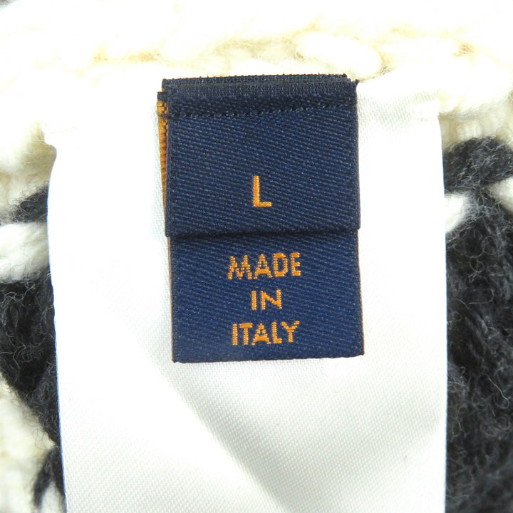 Pristine LOUIS VUITTON knit LV Flame Intarsia Metal logo long sleeve