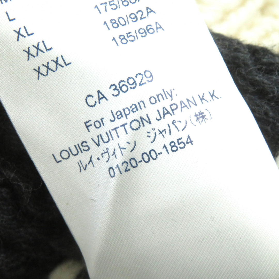 Pristine LOUIS VUITTON knit LV Flame Intarsia Metal logo long sleeve