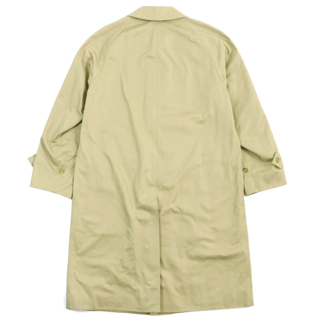 Great Burberrys coat Nova check pattern lining long beige cotton mens 46