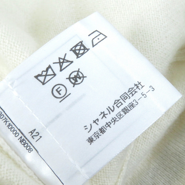 Excellent CHANEL knit No5 COCO Mark Point cashmere Women 38 P70307K10000