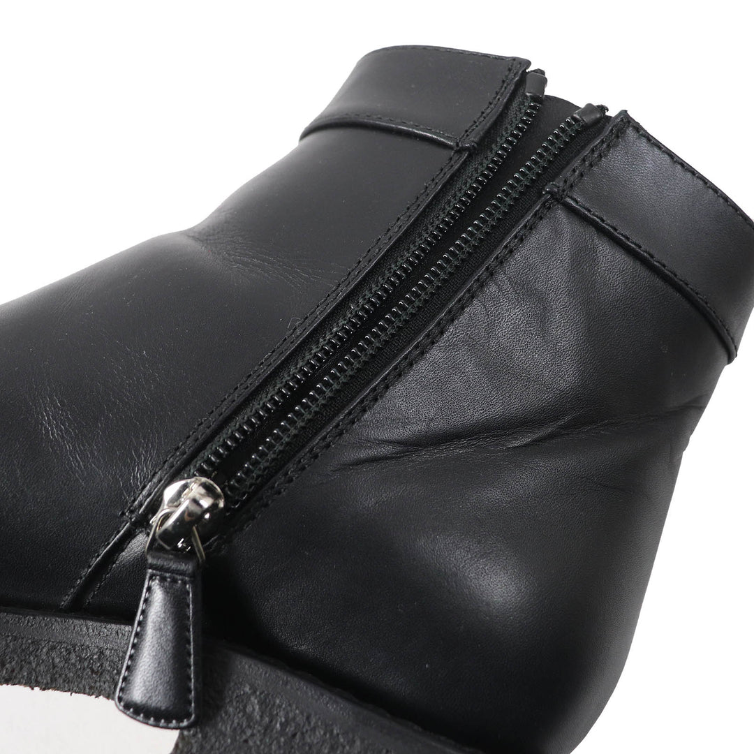 Great CHANEL short boots COCO Mark turnlock side zip Women 36 G31204