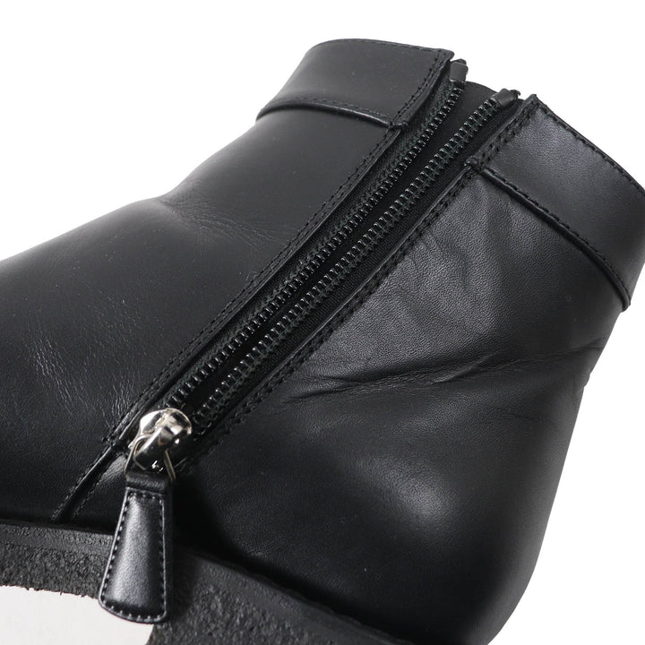 Great CHANEL short boots COCO Mark turnlock side zip Women 36 G31204