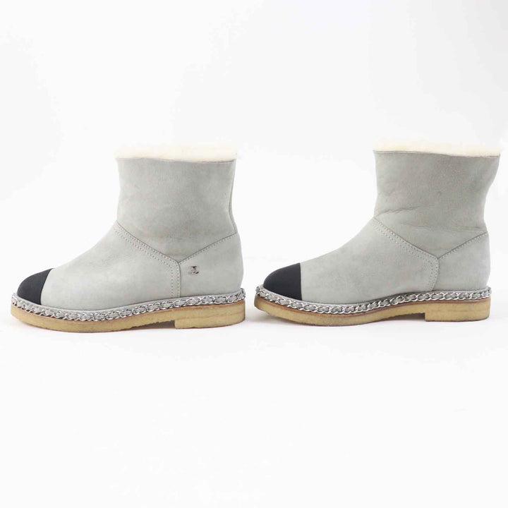 Excellent CHANEL boots COCO Mark・Chain included