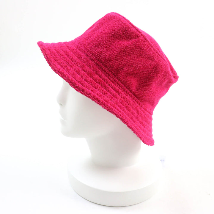 Great HERMES hat Davis Hat Pile bucket hat with logo patch shocking