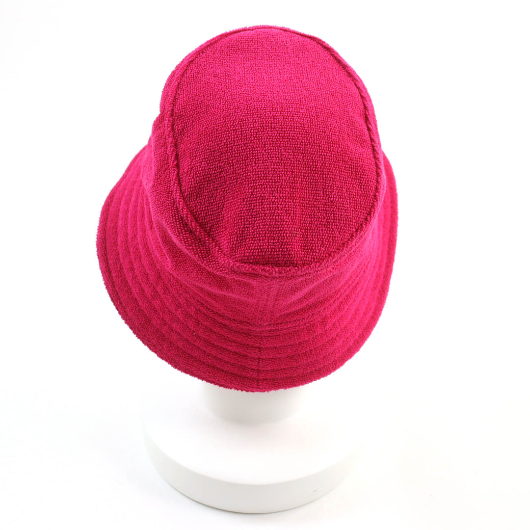 Great HERMES hat Davis Hat Pile bucket hat with logo patch shocking