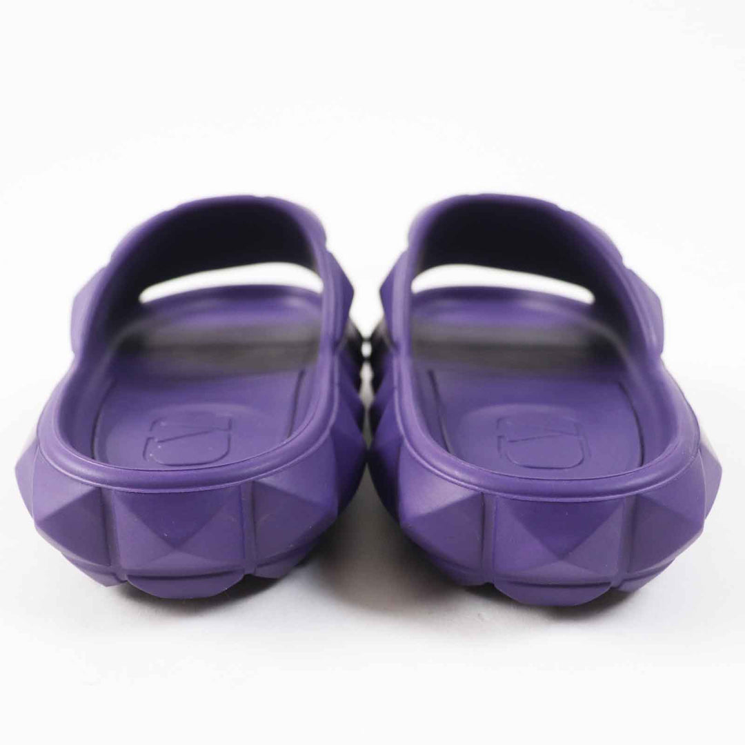 Excellent Valentino Garavani Sandals Roman Stud Turtleneck purple rubber 38