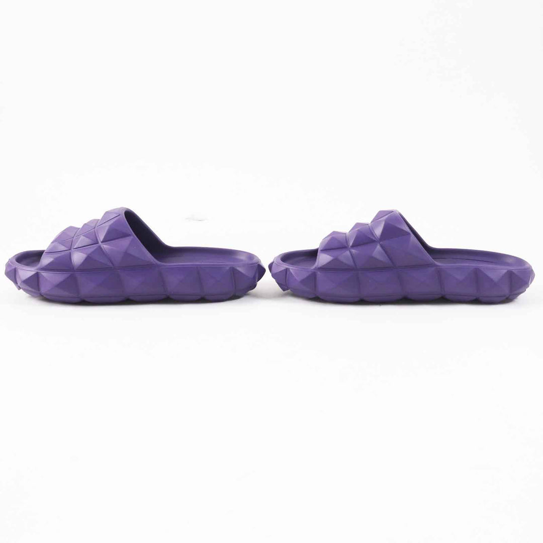 Excellent Valentino Garavani Sandals Roman Stud Turtleneck purple rubber 38
