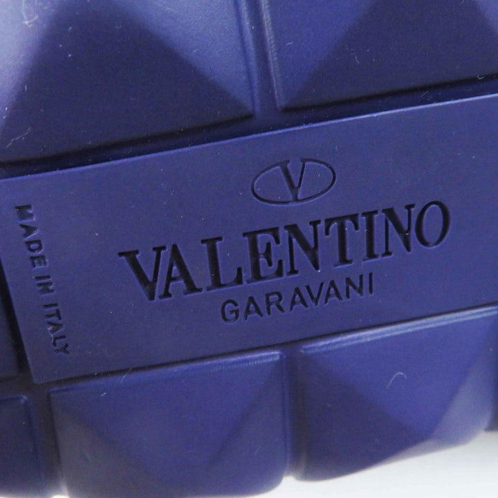Excellent Valentino Garavani Sandals Roman Stud Turtleneck purple rubber 38