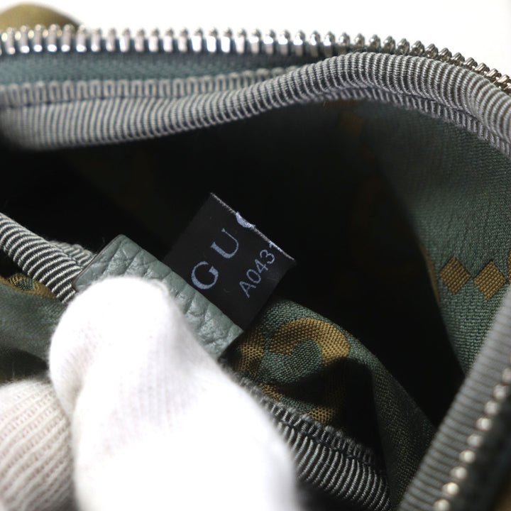 Excellent GUCCI Waist bag GG Ripstop Belt Bag Sling bag khaki Nylon mens 792287