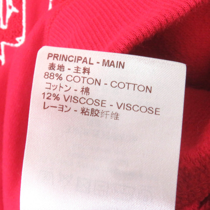 Great LOUIS VUITTON×Supreme sweat Monogram logo embroidery Red cotton mens M HDY93W