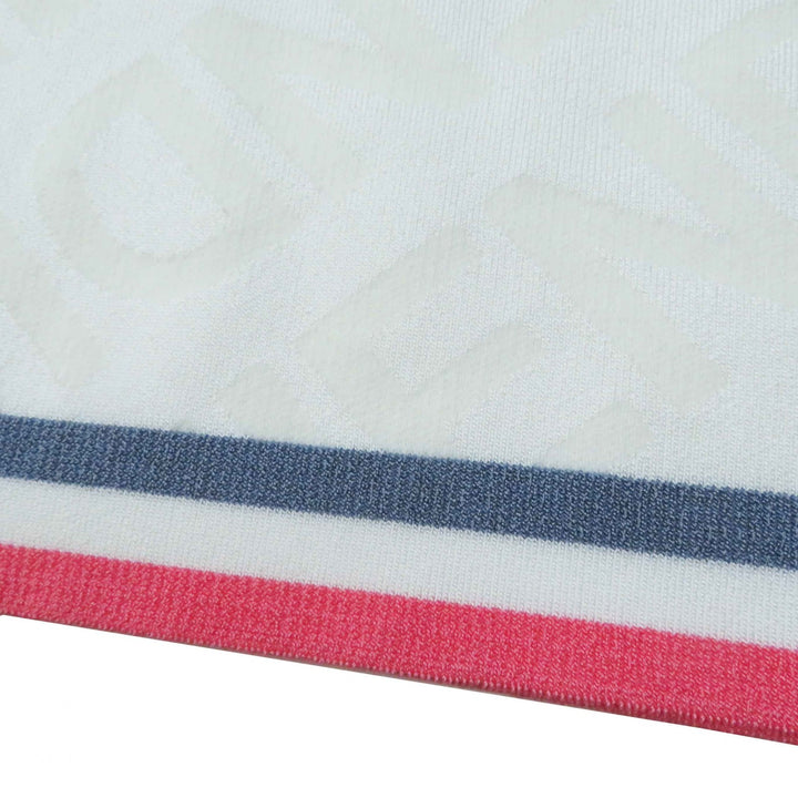 Excellent FENDI skirt Logo pattern White pink gray Rayon Women 36 FZQ719 ANZE