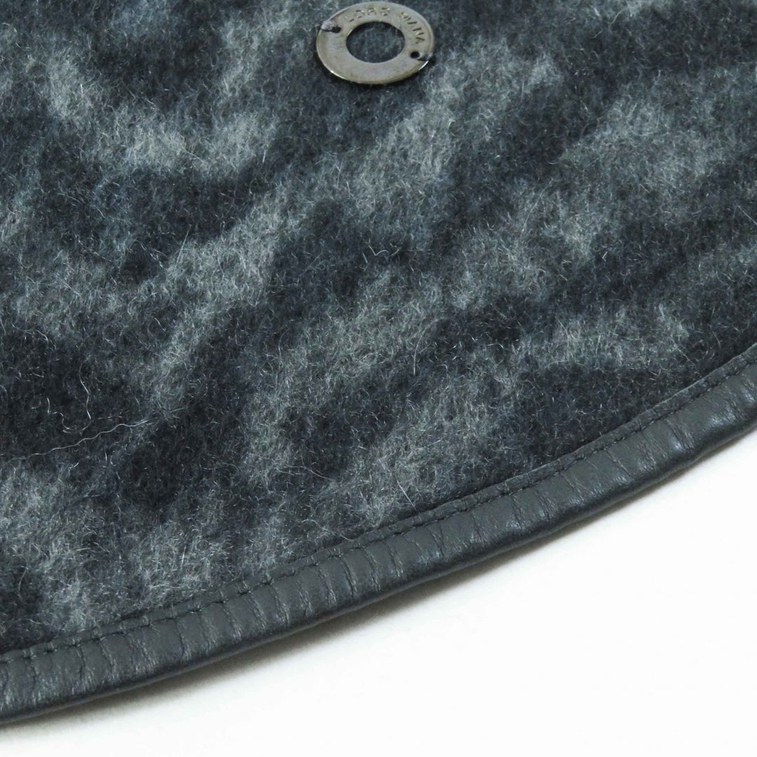 Great Loro Piana poncho Piping gram skin animal pattern cape with logo cashmere