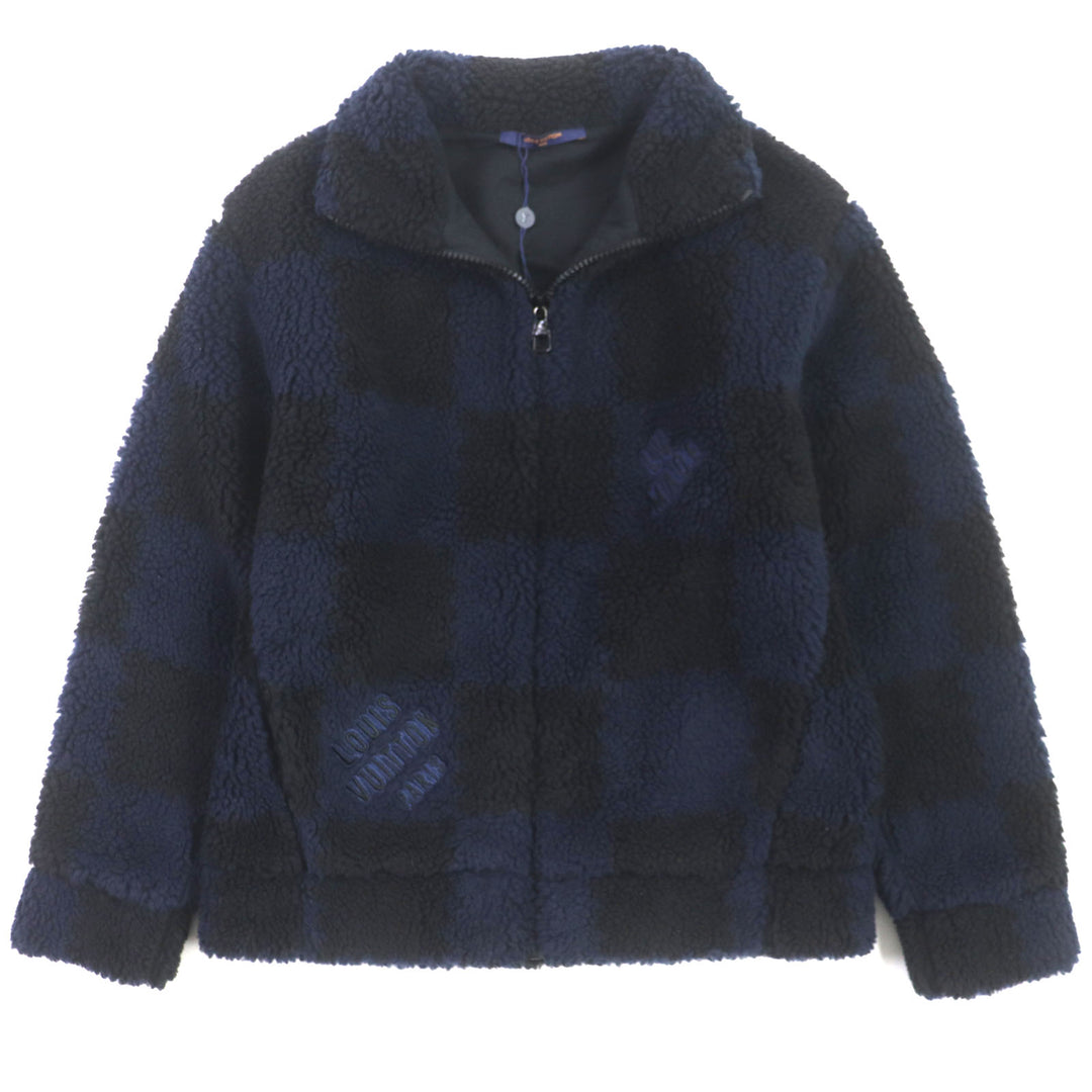 Pristine LOUIS VUITTON×NIGO Blouson Boa fleece jacket allover polyester mens M HMY04W