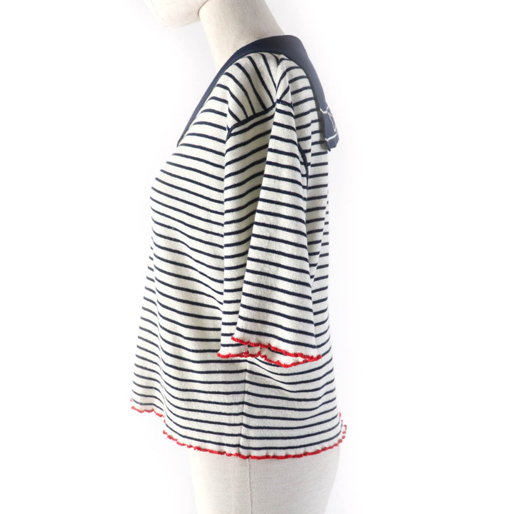 Great Christian Dior tops Sailor collar, knit Multi linen Women 46 444S67AM785