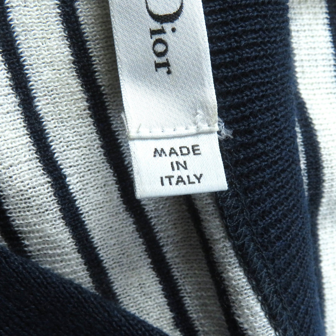 Great Christian Dior tops Sailor collar, knit Multi linen Women 46 444S67AM785