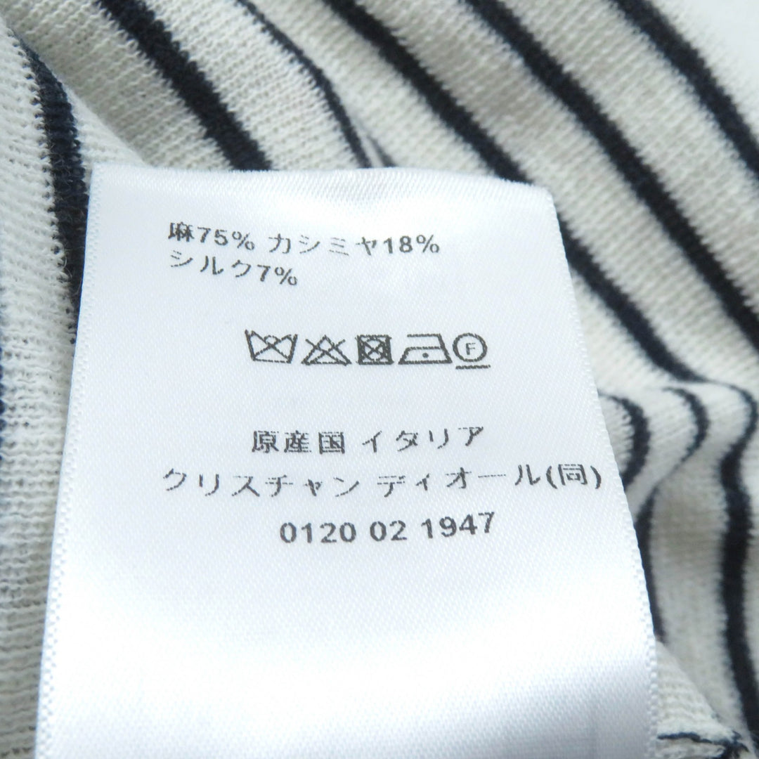 Great Christian Dior tops Sailor collar, knit Multi linen Women 46 444S67AM785