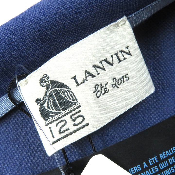 Pristine LANVIN one piece one belt sleeveless dress Purple blue system linen Women 38