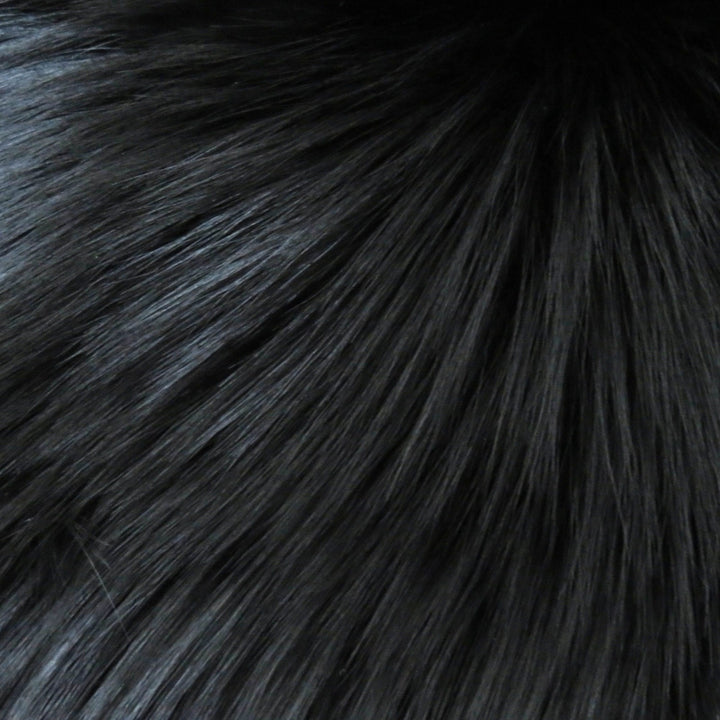 Excellent ADEAM genuine fur coat Half sleeve black Fox FOX Women 34991