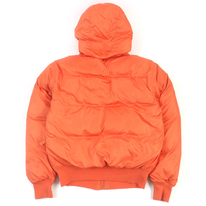 Pristine POLO RALPH LAUREN Down jacket Horse logo embroidered Orange polyester mens M
